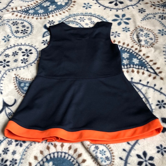 Kids Bears Navy and Orange Casual Dress - Picture 5 of 5